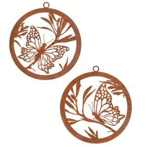 Butterfly Wall Art Corten Steel