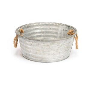 Planter Pot Water Feature Tub Zinc