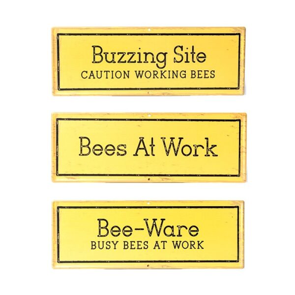 Bee Signs Metal