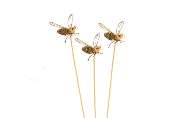 Bee Wire Garden Pot Stake Set of 3