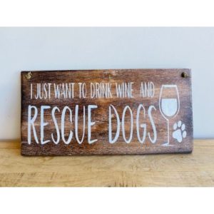 Sign Rescue Dogs and Drink Wine