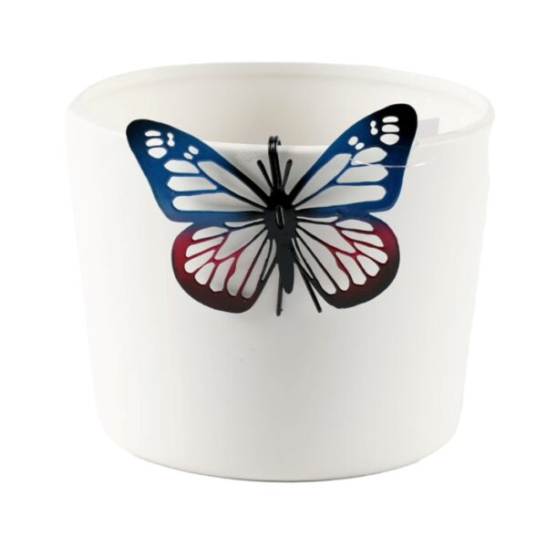 Butterfly Pot Hanger Blue Pink