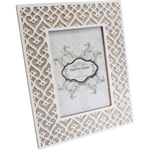 Picture Frame 5x7 Heart White