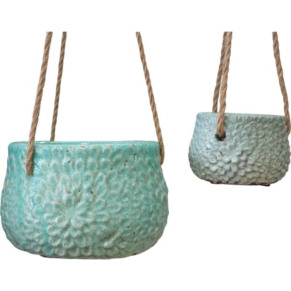 Terracotta Hanging Pot Set 2 Mist