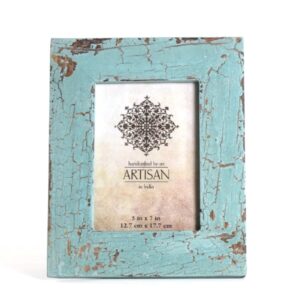 Picture Frame 5x7 Artisan Cracked Blue